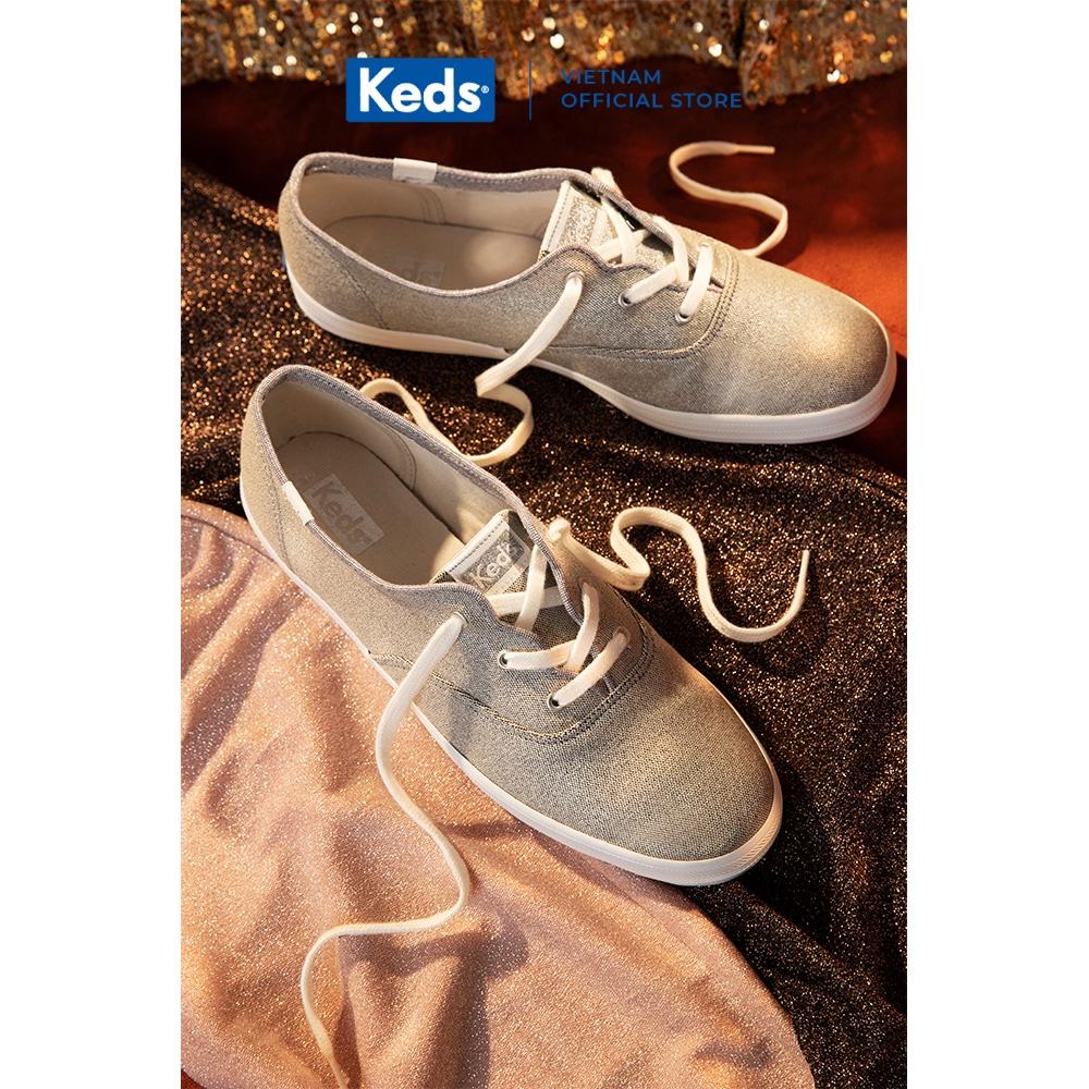 Giày Keds Nữ- Champion Wave Canvas Siliver- KD066524