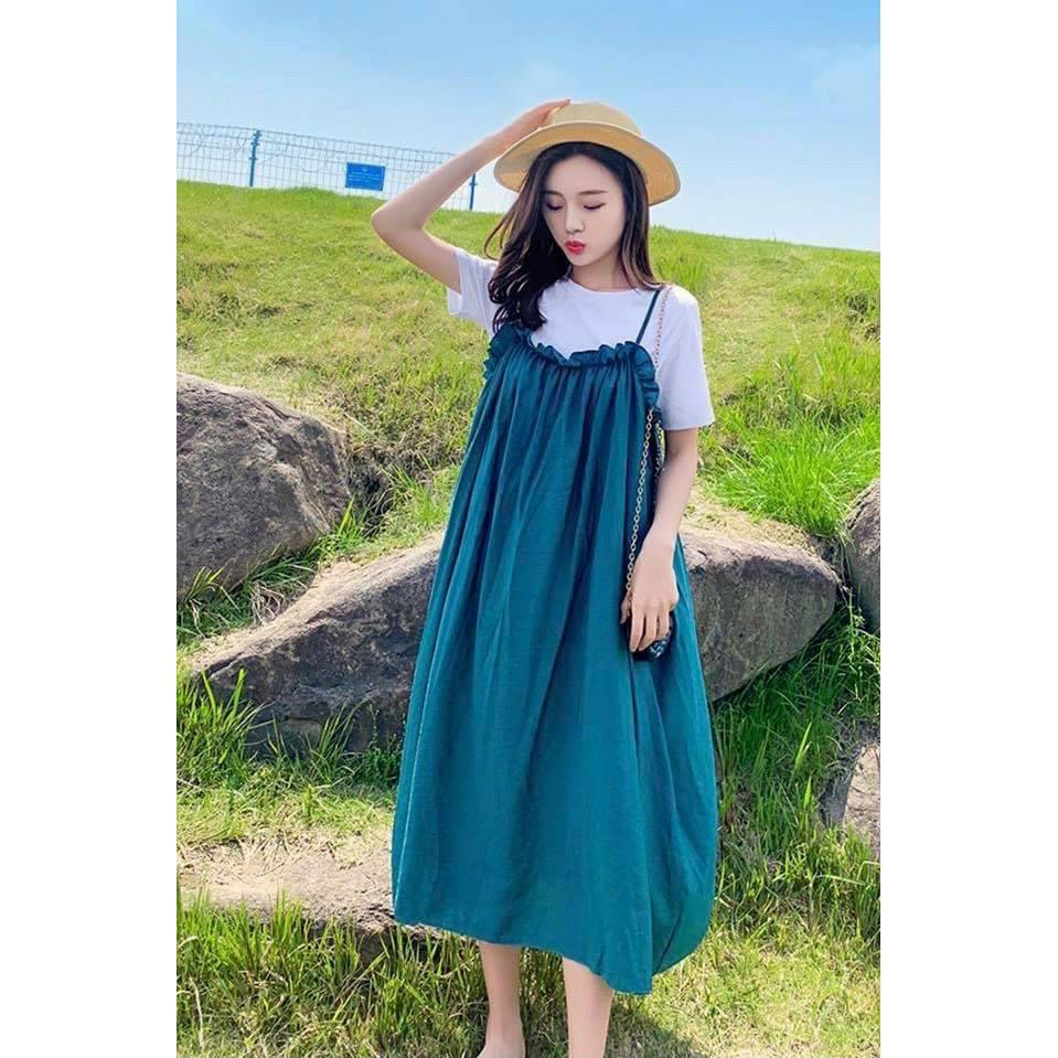 Váy bầu đầm bầu cao cấp️chất lụa Hàn mát mềm mịnthiết kế sang chảnhmặc đi làm đi chơi đều đc️free size