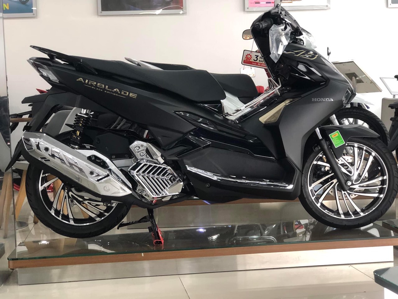 ỐP CHE PÔ DÙNG CHO ĐỜI XE AB 2022 2023 2024 - 125 160cc CROM