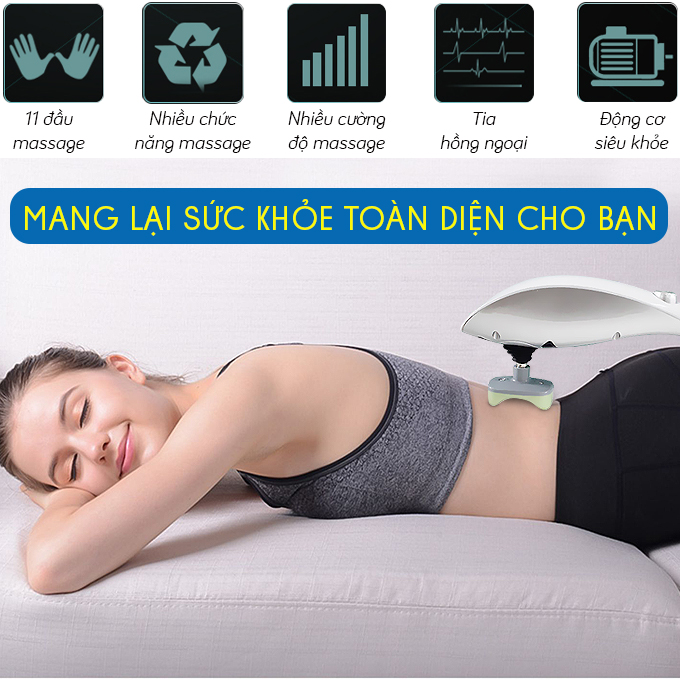 chính hãng ayosun- máy massage cầm tay 11 đầu ayosun hàn quốc 4