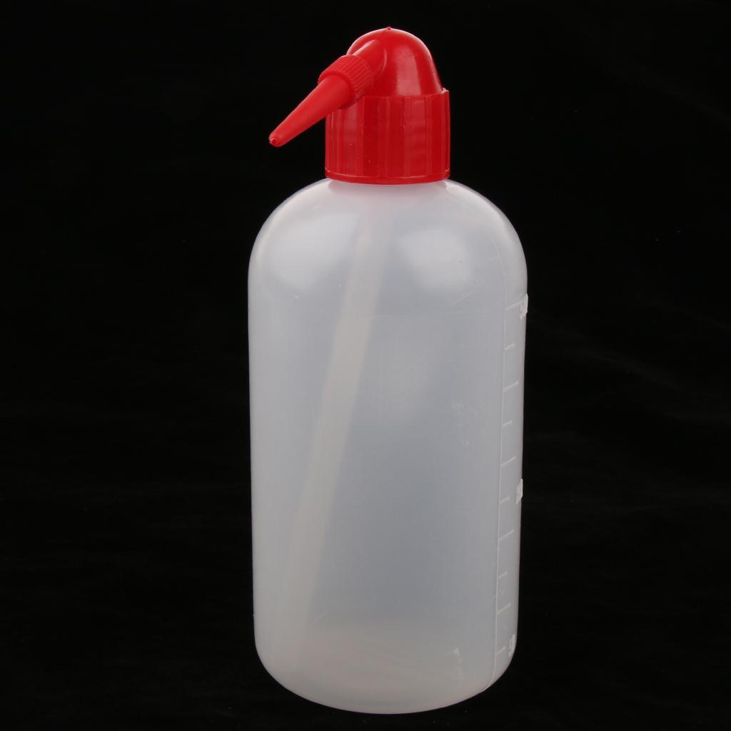 500ml Lab Tattoo Graduated Wash Squeeze Bottle Plastic Alkali Acid Resistant