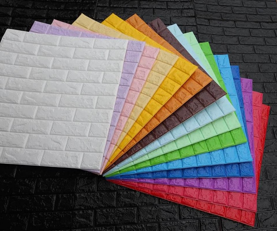 Xốp Dán Tường Giả Gạch Cách âm, Cách nhiệt Chống Ẩm Mốc - Khổ 70x77 cm Dày 5mm