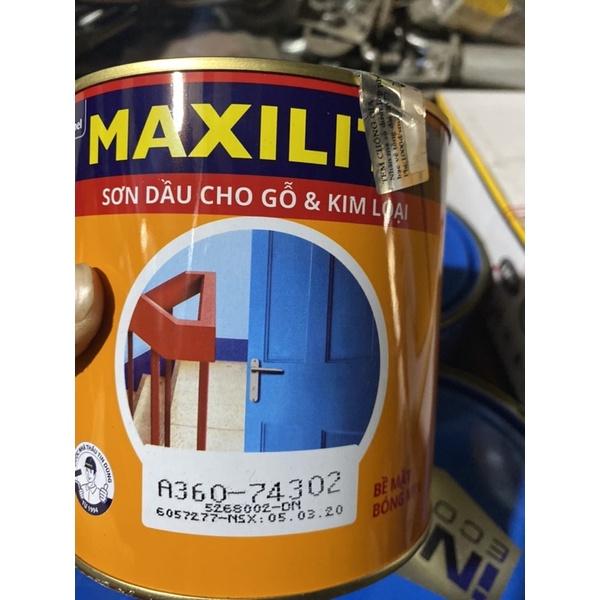 ️ Sơn Maxilite màu trắng sứ dùng cho gỗ và sắt 800ml