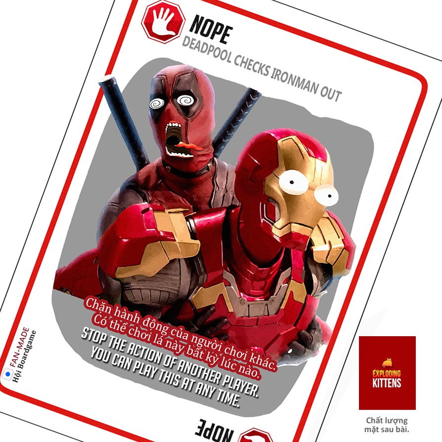 Mèo Nổ Bạc - Exploding Kittens Silver Phiên bản nâng cấp 78 lá - Bản Song Ngữ Anh - Việt