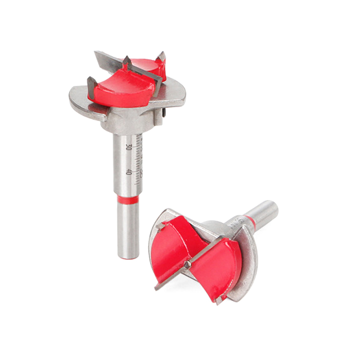 Mũi khoan gỗ lắp bản lề bật, khoan lỗ ốc cam, mũi khoan khoét gỗ có vòng giới hạn độ sâu cần khoan D15-35 tùy chọn