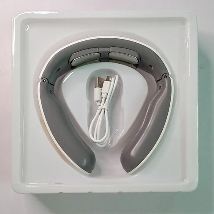 Máy massage cổ vai gáy 3D cao cấp ứng dụng xung điện matxa 6 chế độ, 9 mức cường độ, máy mát xa đốt sống cổ 4 đầu tiếp xúc