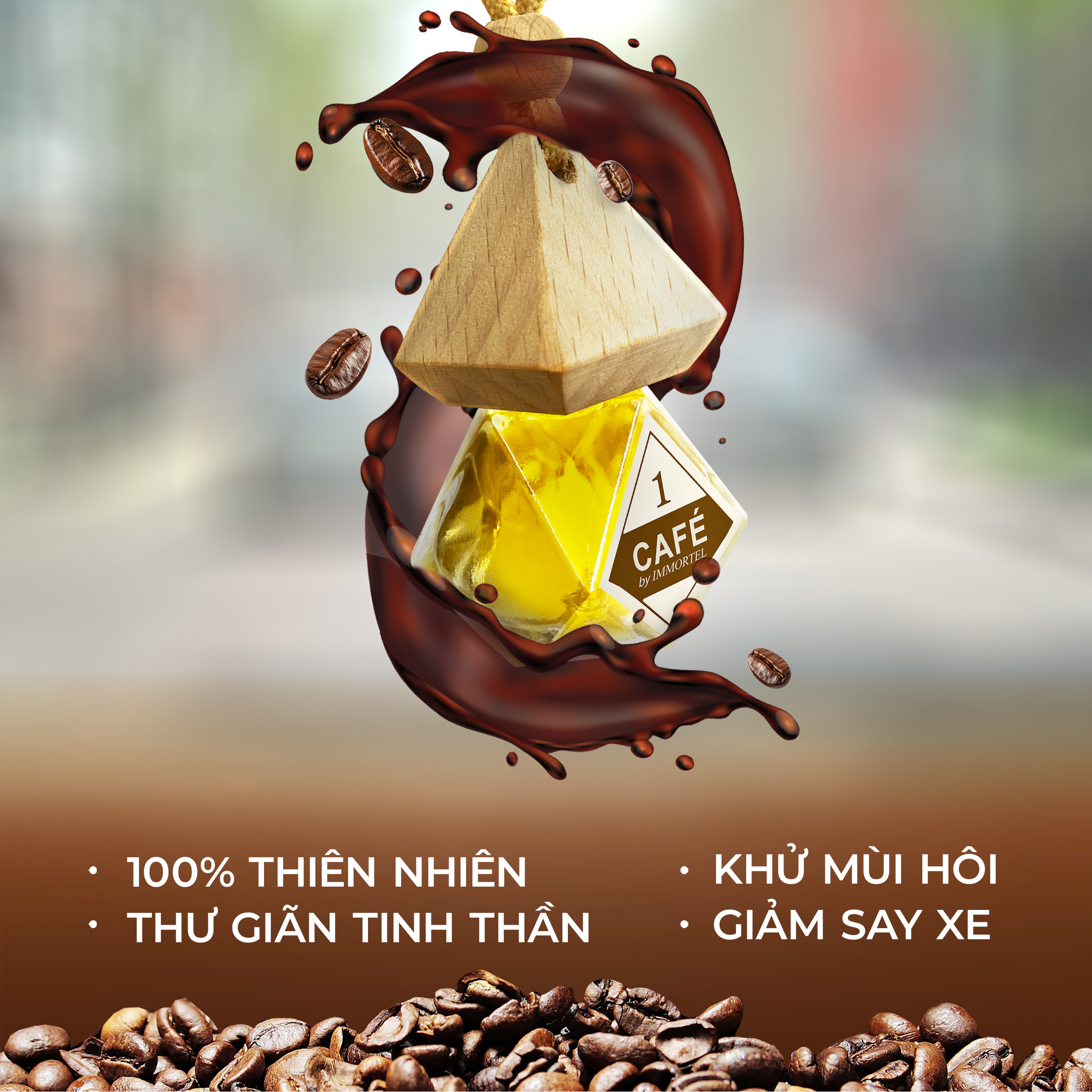 [Khuyến Mại] Tinh Dầu Treo Hương Cà Phê - Thiên Nhiên Nguyên Chất PurAroma by IMMORTEL 7mL