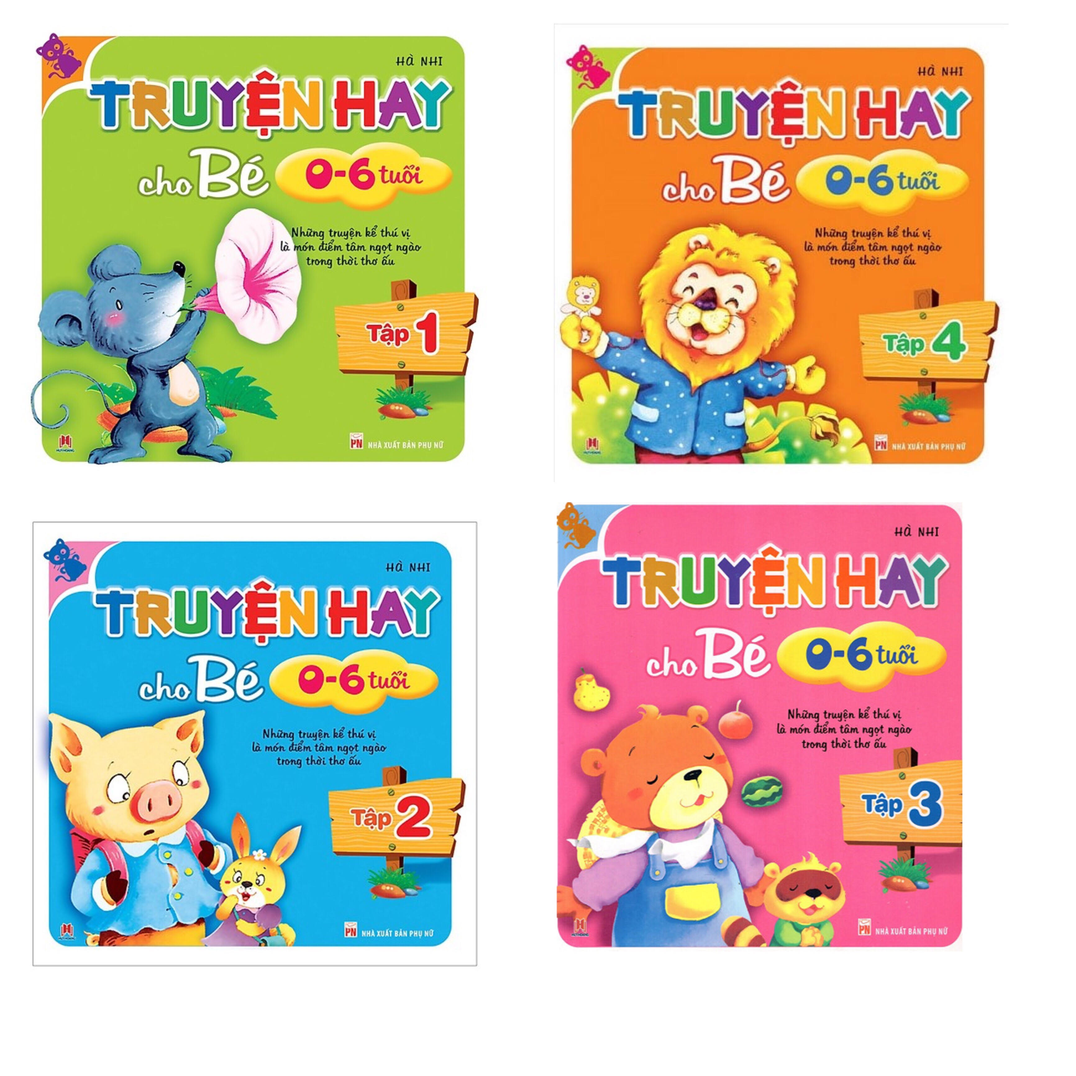Combo bộ 4 cuốn Truyện hay cho bé 0-6 tuổi