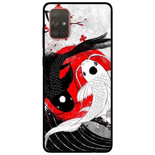 Ốp lưng dành cho Samsung Galaxy A51 / A71 / M51 - Cá Chép Đen Trắng