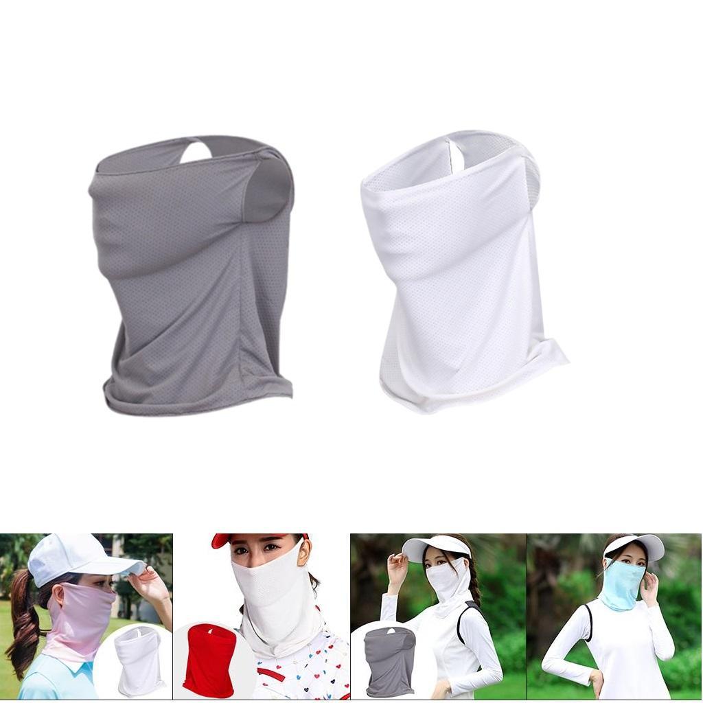 2-pack Cooling Bandana Face Mask Golf Neck Gaiter Women Men Face Cover