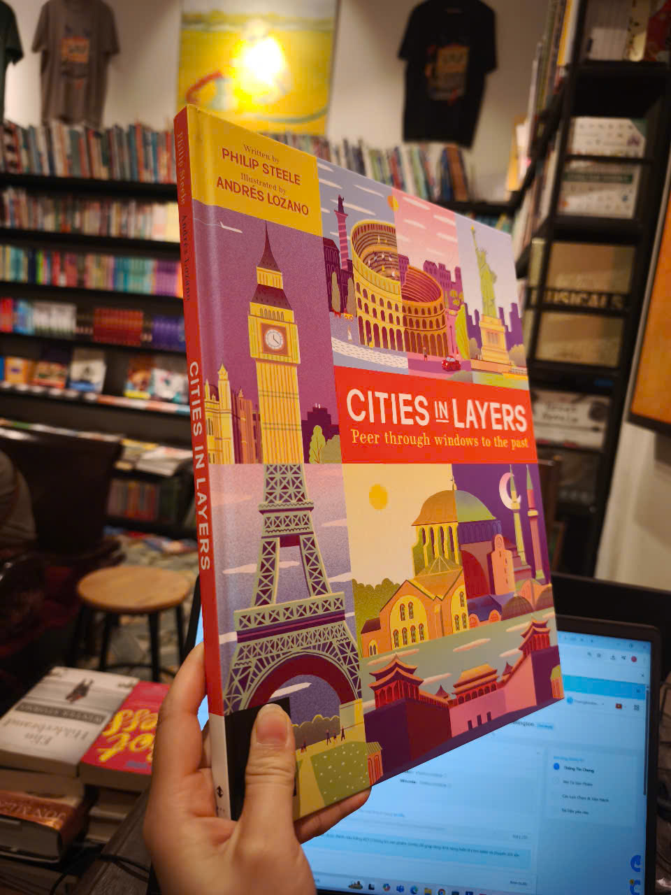 Sách - Cities in Layers by Philip Steele - Peer Through Windows To The Past
