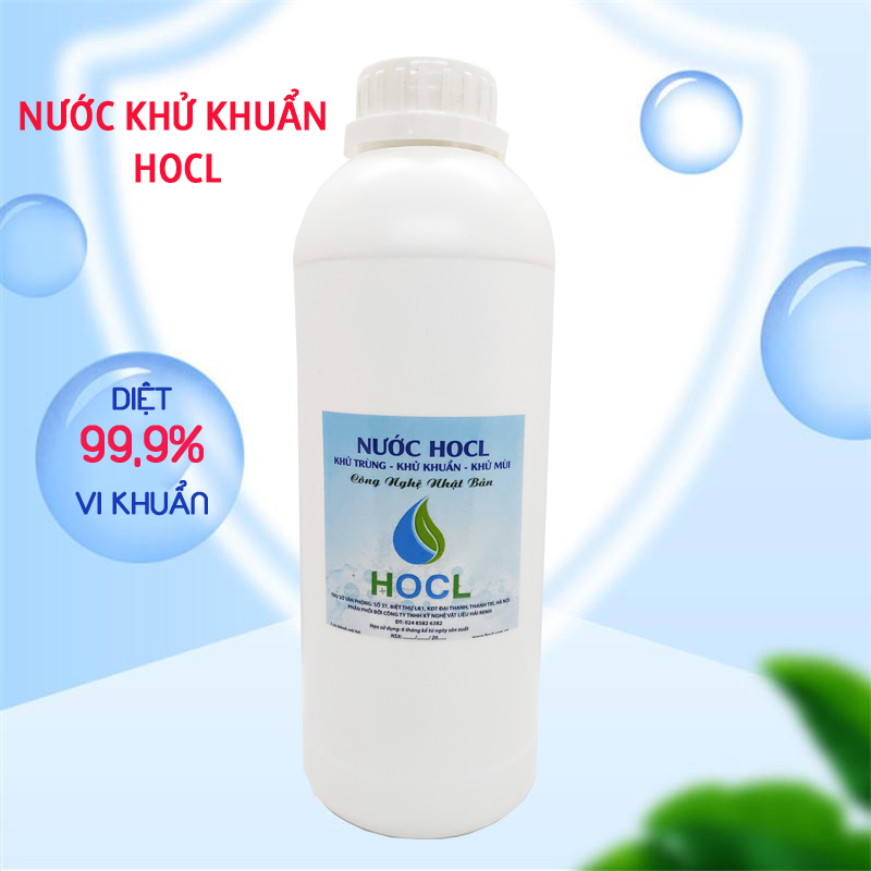 Nước HOCL khử trùng khử khuẩn chai 1 lít