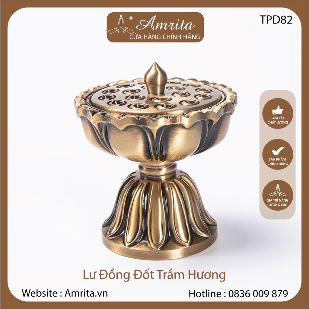 Lư Xông Trầm Hương - Đỉnh Đốt Nhang Bằng Đồng Đúc Nguyên Khối Cao Cấp Thiết Kế Chạm Khắc Tinh Xảo Đồ Thờ Cúng