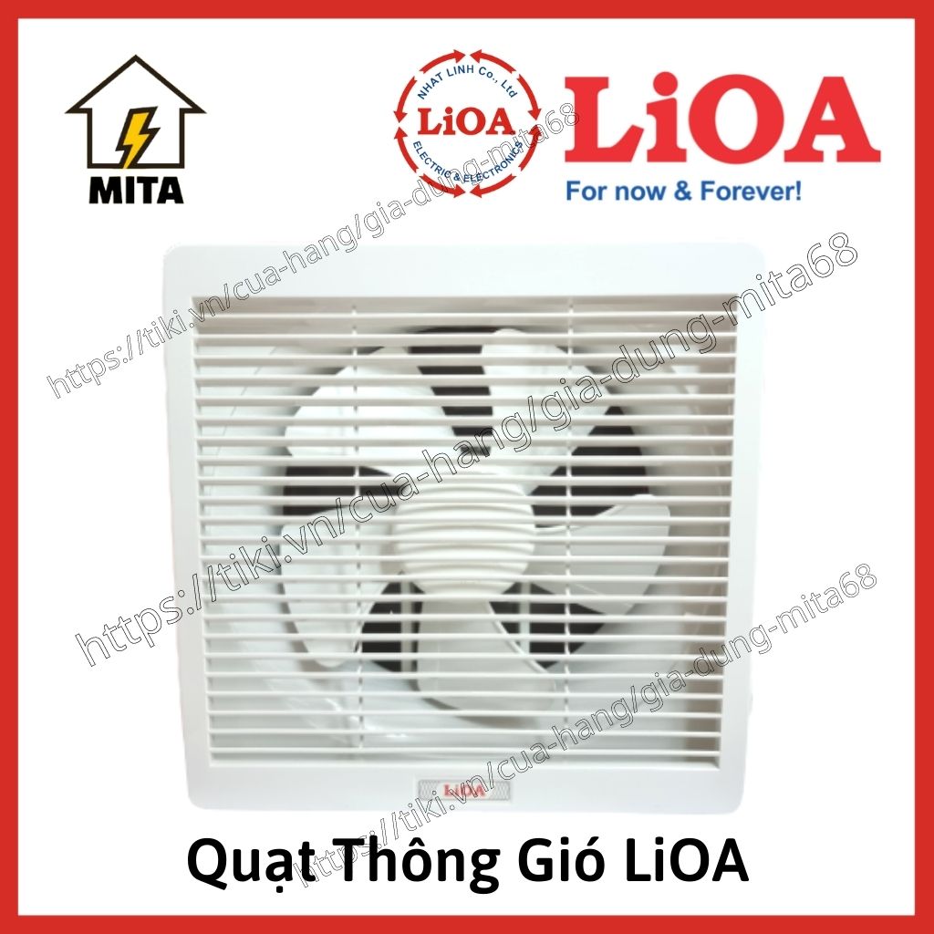 Quạt Hút Thông Gió - Quạt Thông Gió Gắn Tường LiOA -  Hàng chính hãng