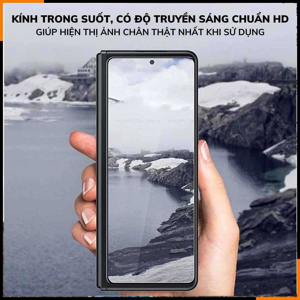 Kính cường lực z fold 5 trong suốt full màn hình chống bám vân tay KUZOOM phụ kiện điện thoại huỳnh tân store