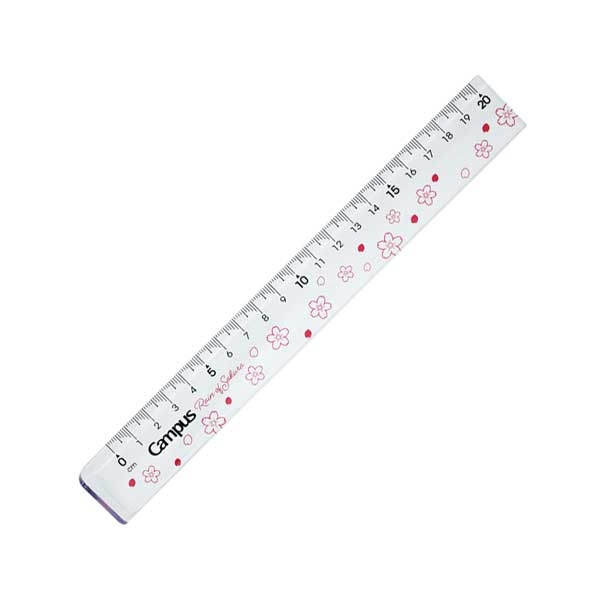 Thước kẻ EZMath 20cm Sakura - Campus RL-SKR-PS20