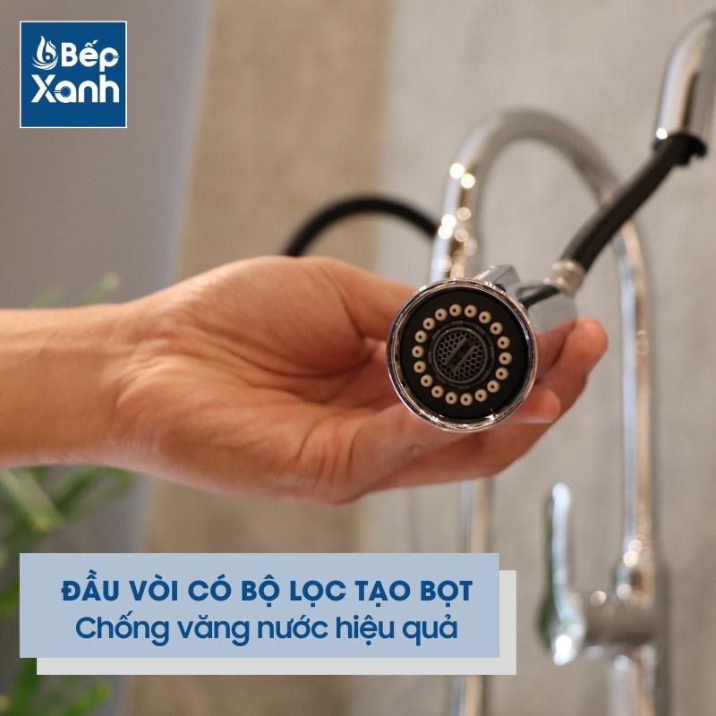 Vòi Rửa Chén Malloca K012C - Có Dây Rút - 2 Nguồn Nóng Lạnh