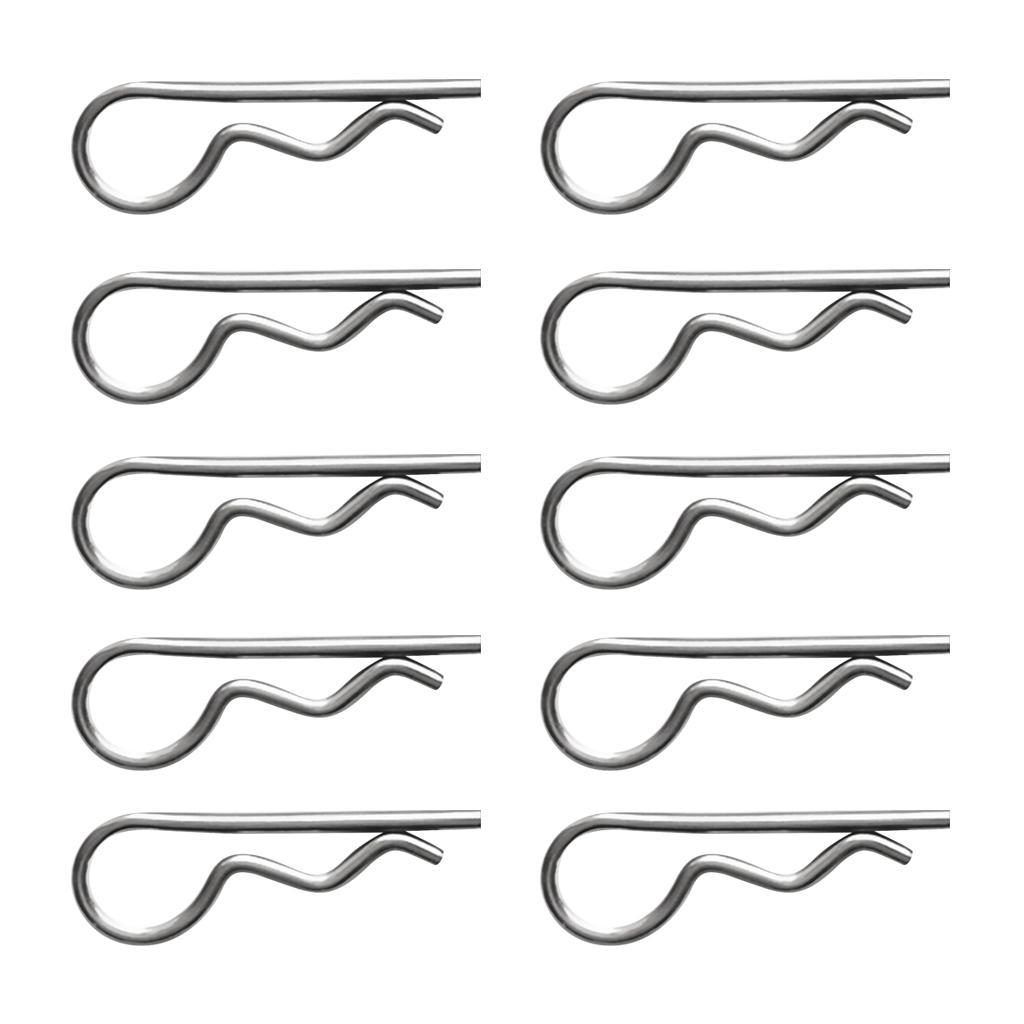 Pack of 20pcs Stainless R Retaining Clip Cotter Pins Spring Clip