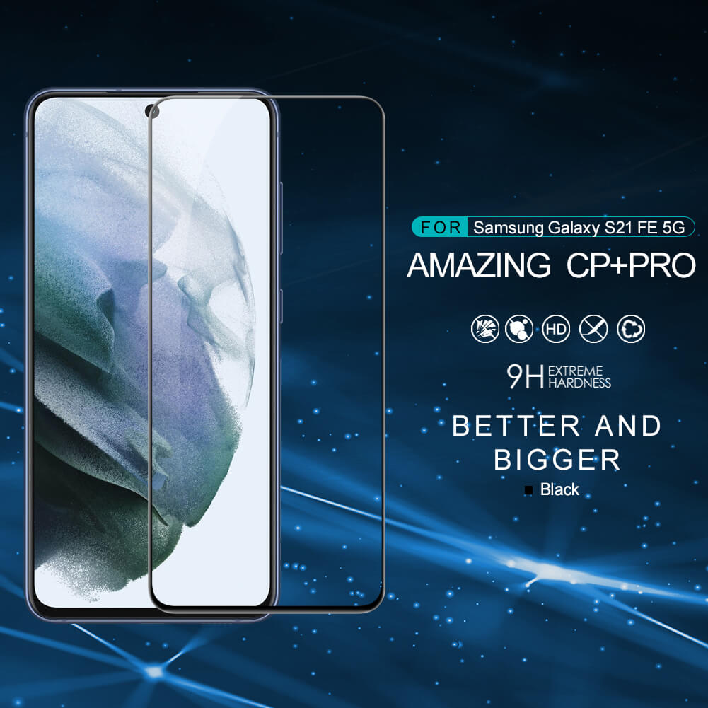 Kính Cường Lực Chính Hãng Nillkin MAZING CP+ Pro Dành cho Samsung S21 FE Full Tràn Màn Hình - Hàng Chính Hãng