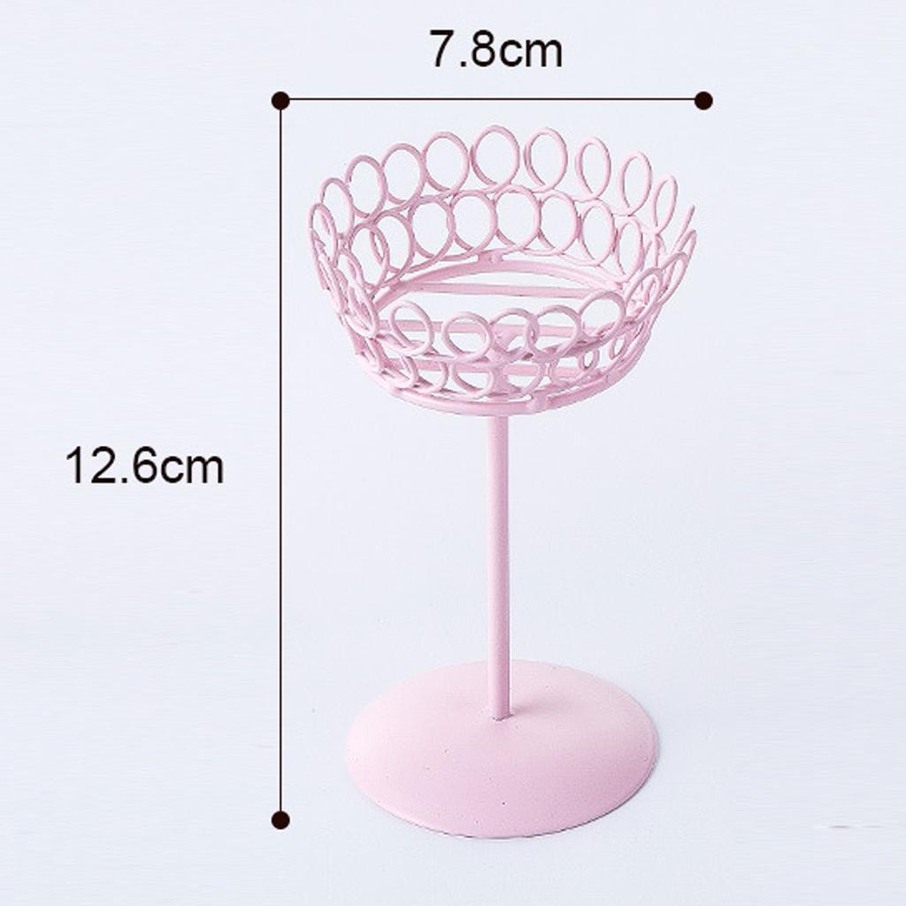 Wedding birthday cake stand iron cupcake dessert display stand pink