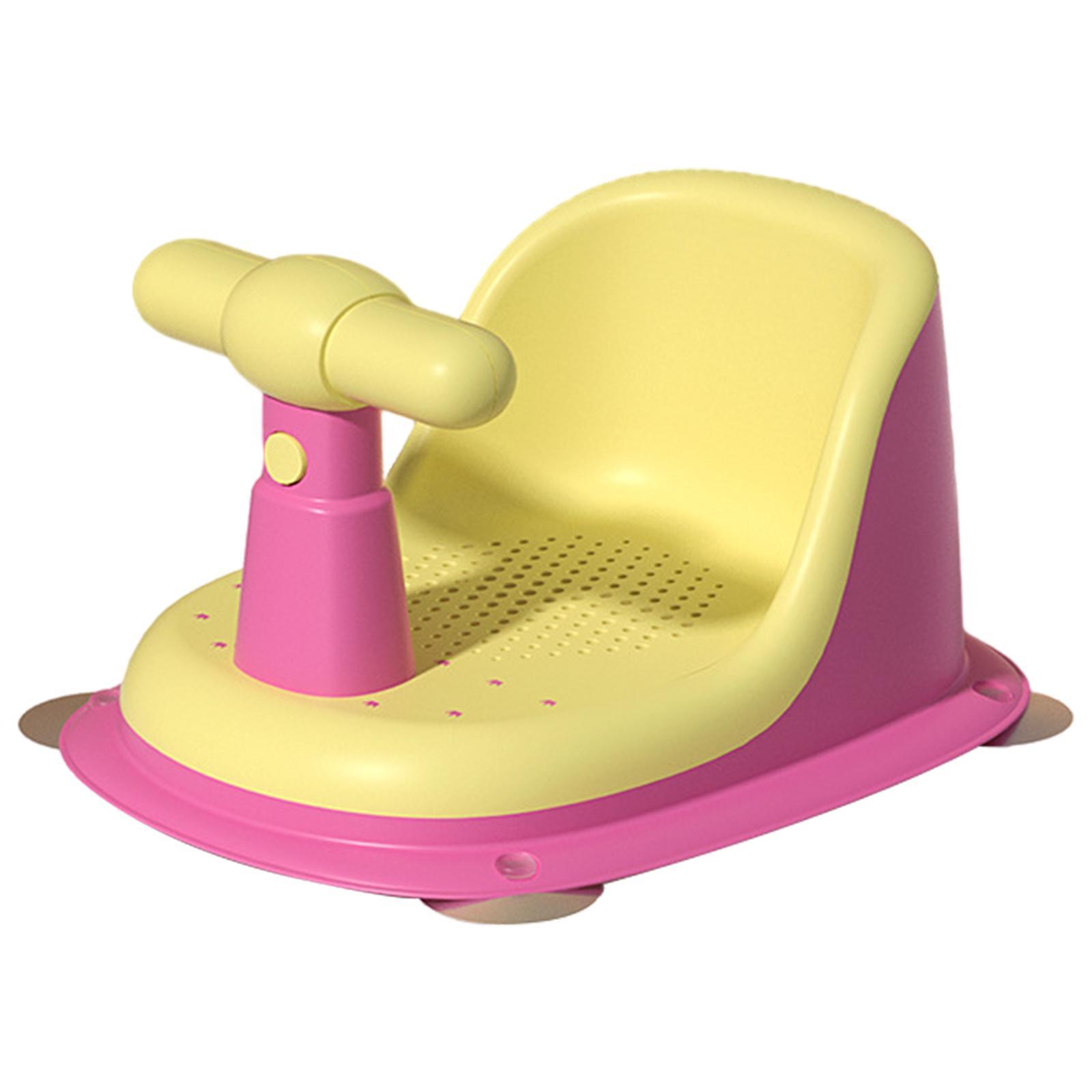 Baby Bath Seat Baby Bathtub Seat for Bathing Yellow Pink