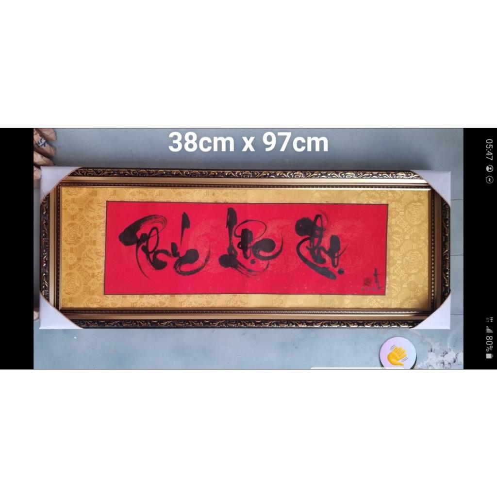 Tranh PHÚC LỘC THỌ. Quà tặng Thư pháp mừng tân gia, khai trương. Quà tặng ông bà, cha mẹ,đối tác,bạn bè, quà biếu tết.