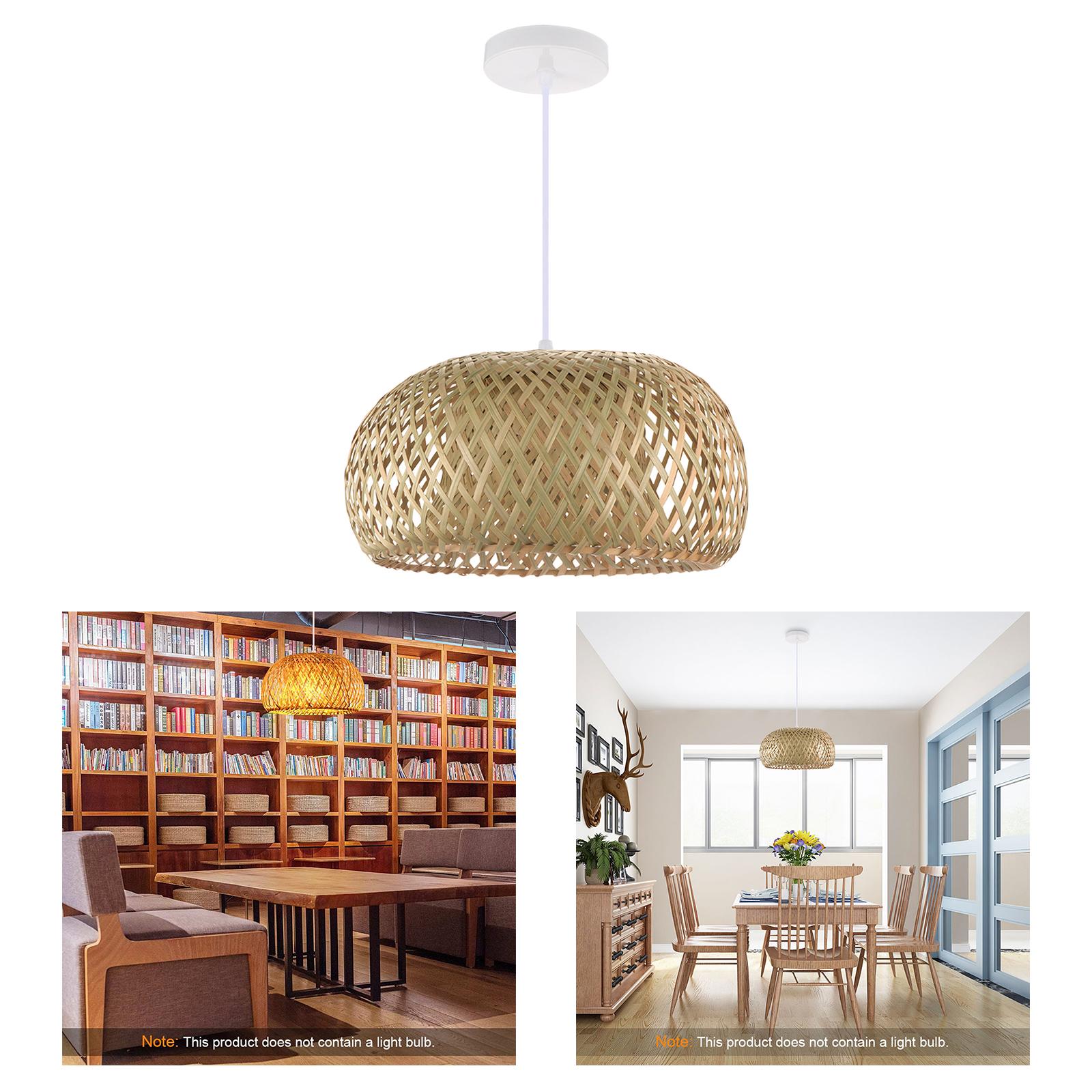 Modern Woven Pendant Ceiling Light Fixture Hotel Hanging Lamp Bedrooms Decor