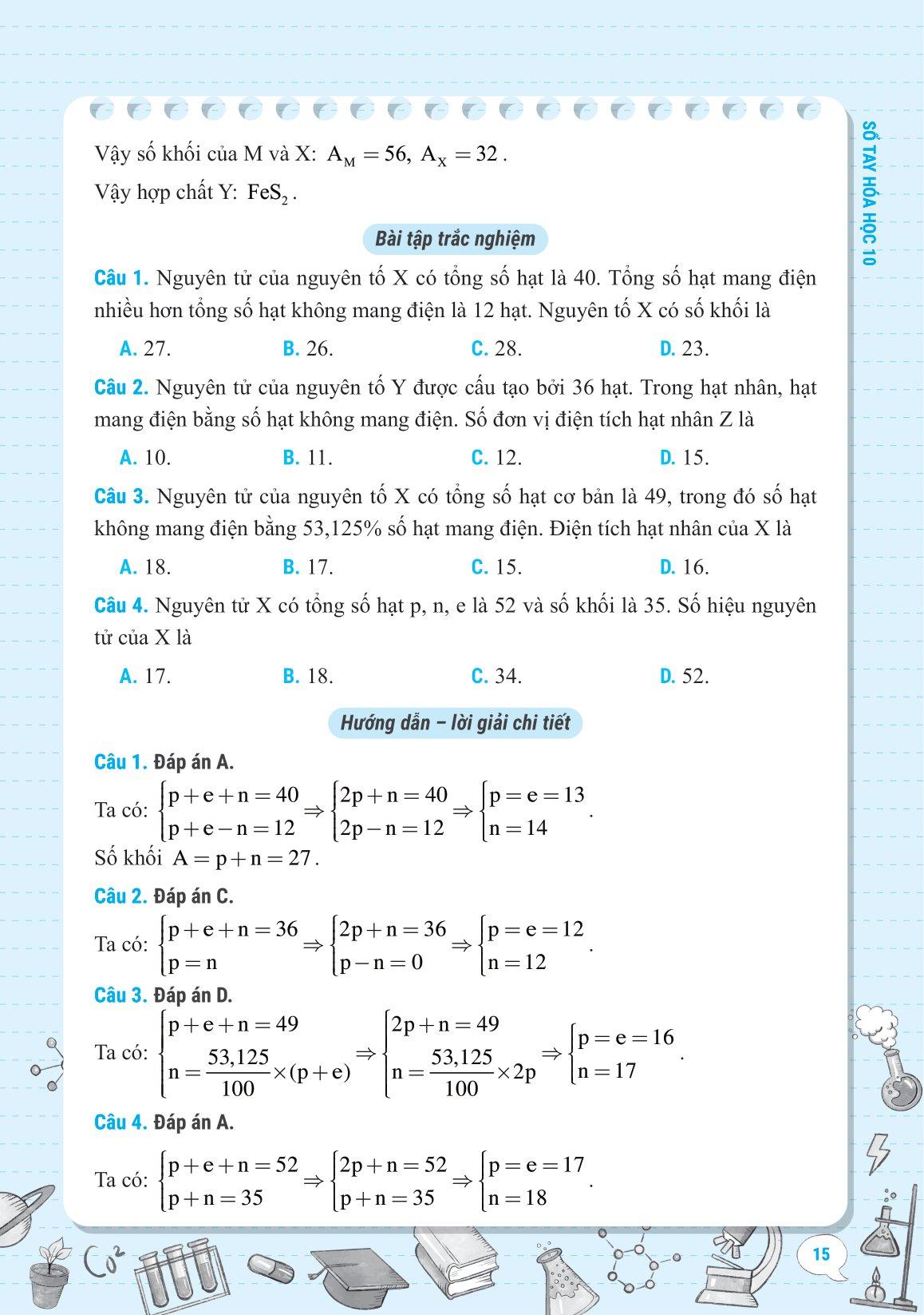 Sổ Tay Kiến Thức-Phương Pháp-Dạng Bài Hóa Học 10