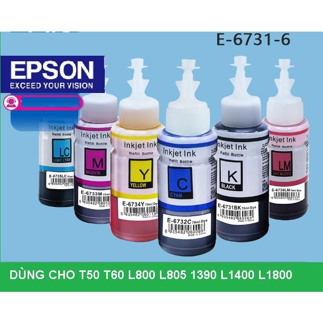 Mực in phun Epson T673 L800 L805 810 850 T50 T60 L1800 1390