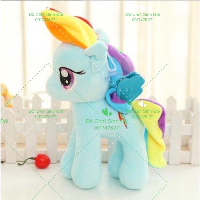 Thú bông pony 28cm - xanh dương