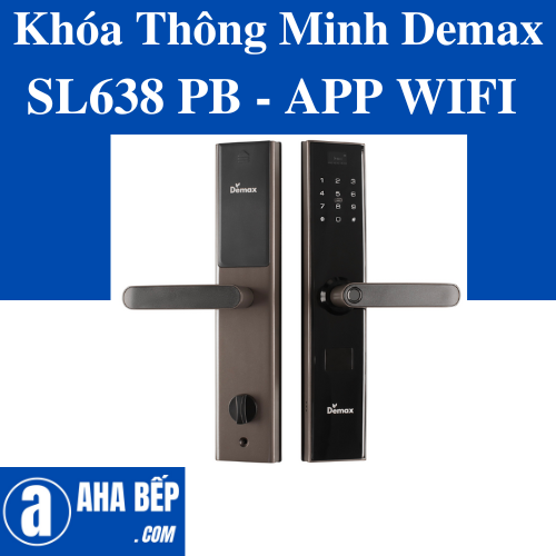 KHÓA THÔNG MINH DEMAX SL638 PB - APP WIFI - HÀNG CHÍNH HÃNG