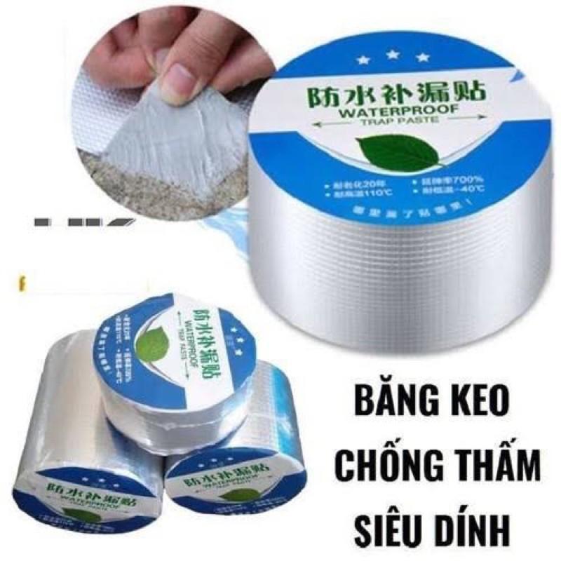 Cuộn 5m Băng Keo Chống Thấm Nước, Chống Dột, Siêu Dính Đa Năng Water Proof - Băng Keo Bê Tông, Vá Vết Nứt