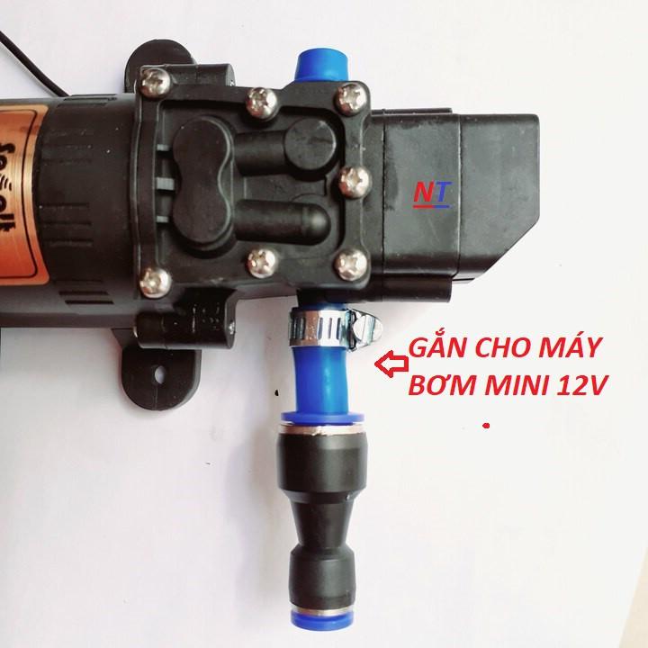 Cut nối thẳng dùng nối ống plastic trong hệ thống phun sương mini 12v - bơm mini 12v