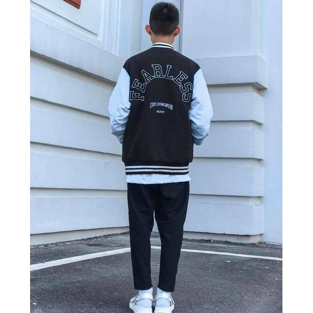 Áo Bomber Dù 2 lớp logo F Form chuẩn Unisex Nam Nữ Couple