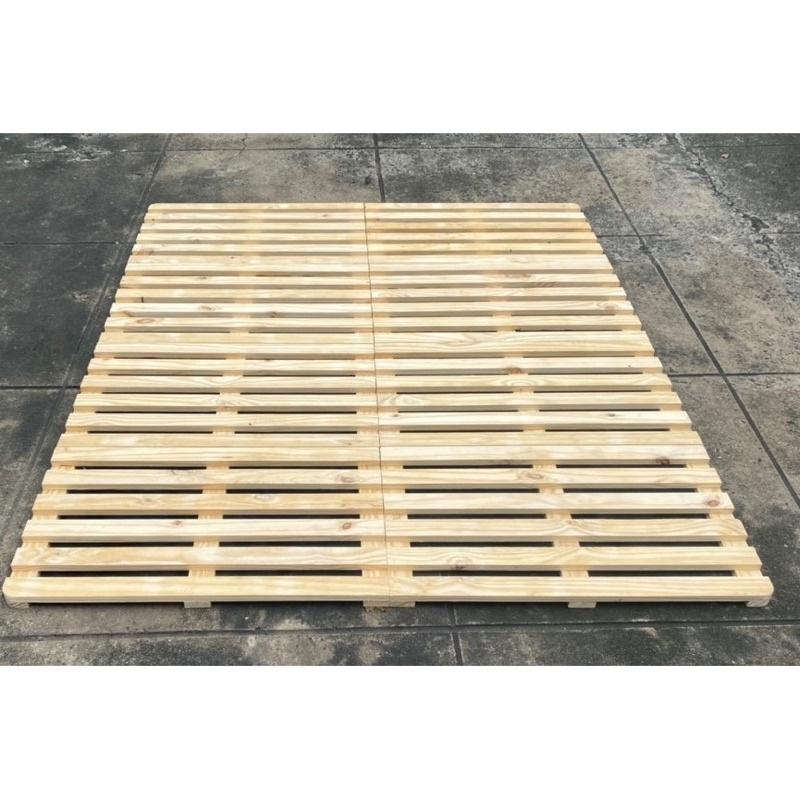 Giường bệt Pallet gỗ thông giá rẻ cho sinh viên gđ