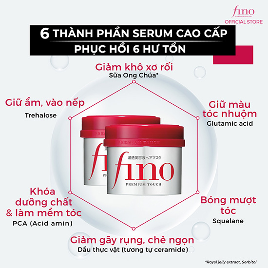 Bộ 2 hộp Kem ủ tóc cao cấp FINO Premium Touch 230g