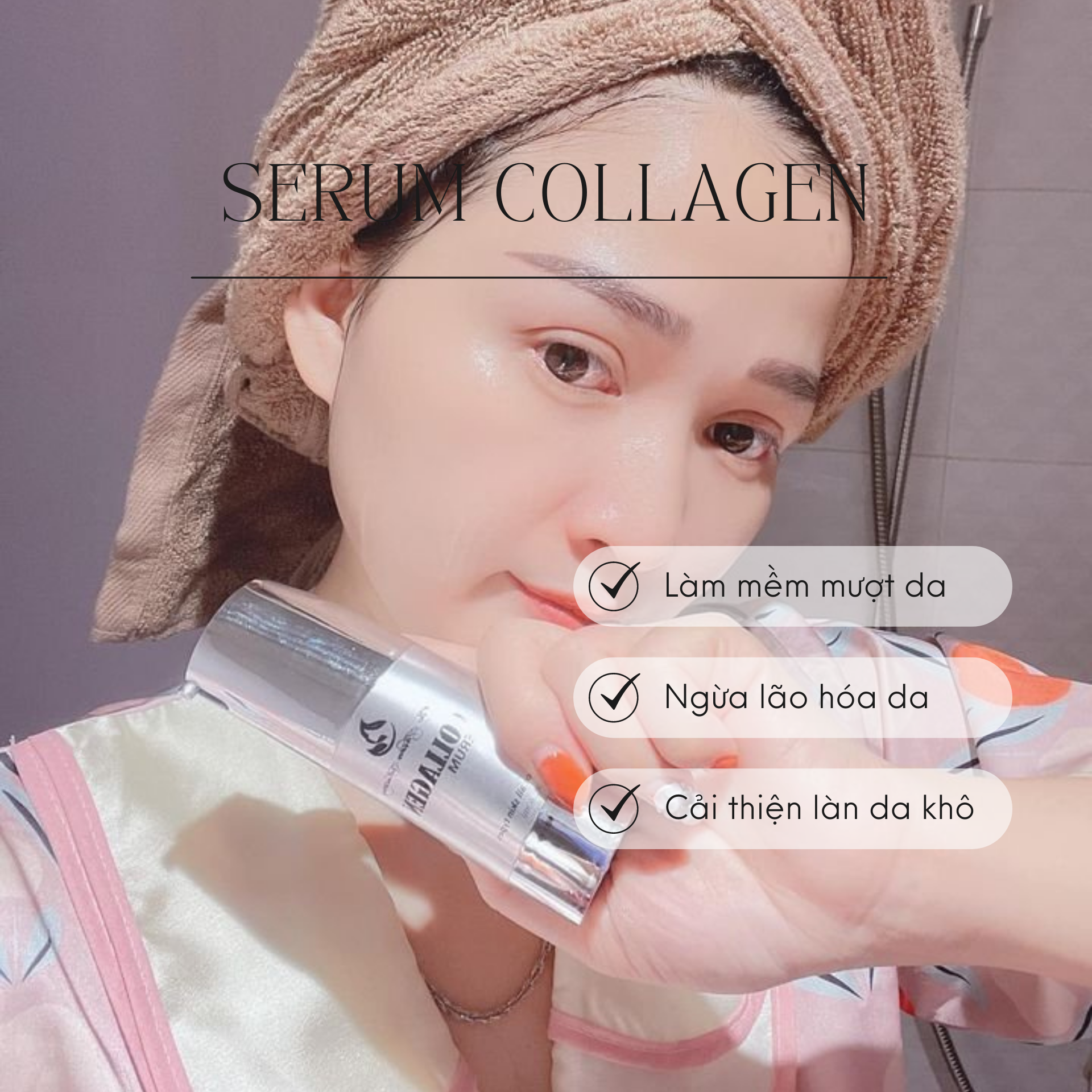 Serum Collagen Giúp Dưỡng Trắng Mịn Da - Mộc Thiên Hương