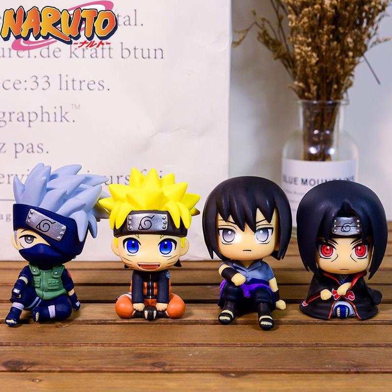 Set Mô hình Naruto chibi, bộ 4 mô hình nhân vật Naruto siêu đẹp (Naruto, Kakashi, Sasuke, Itachi