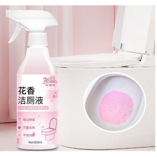 Chai Xịt Tẩy Rửa Toilet Mùi Hoa Anh Đào, Nước Tẩy Rửa Đa Năng Cao Cấp Khử Khuẩn Không Độc Hại 500Ml