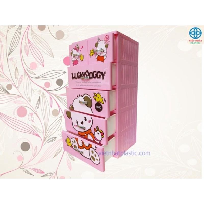 Tủ nhựa Lucky 5 tầng 60*47*122cm các mẫu