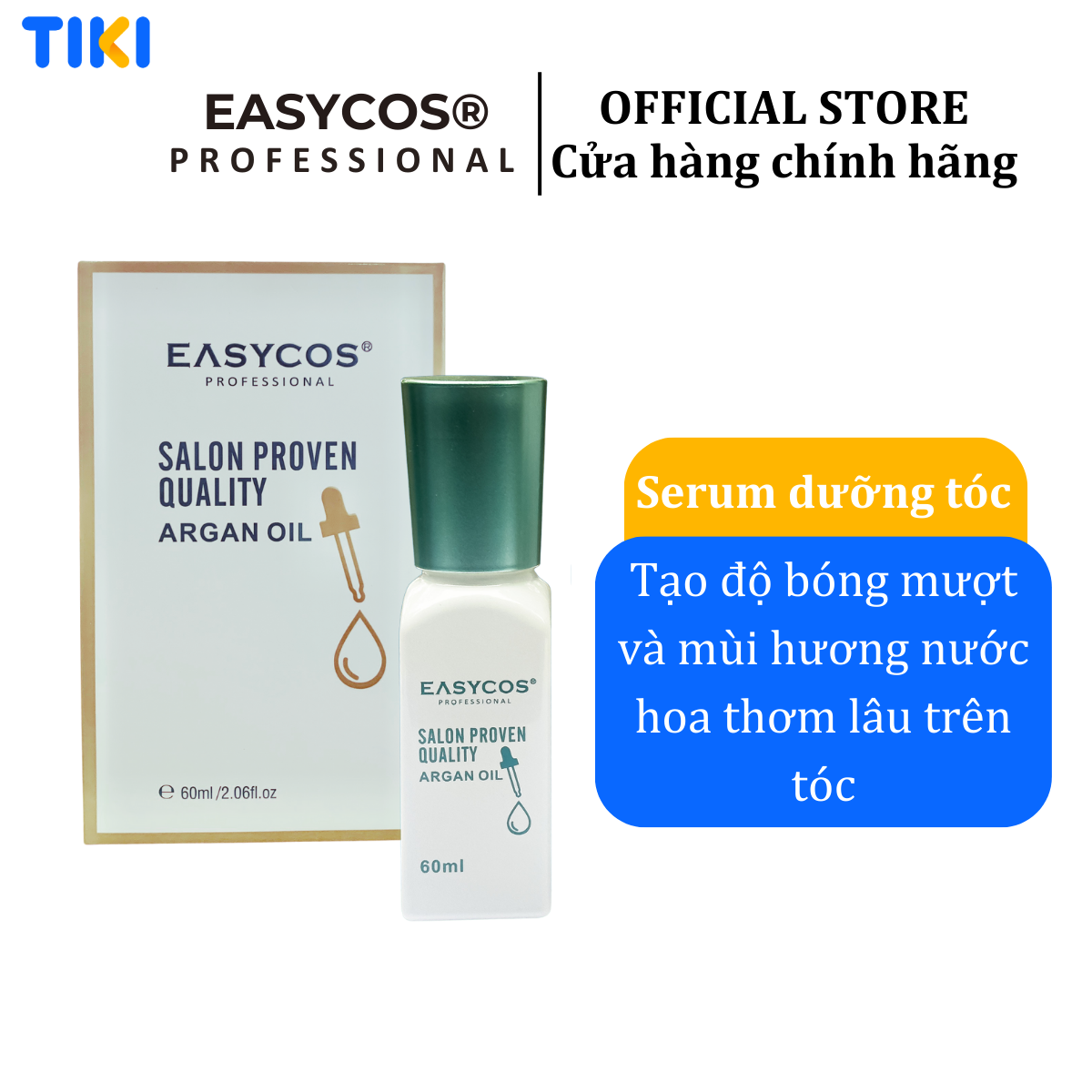 Serum Dưỡng Tóc Easycos 60ml giúp chăm sóc và nuôi dưỡng mái tóc chắc khỏe