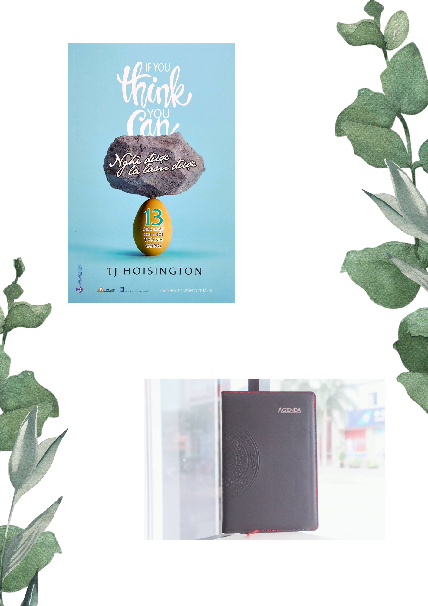 Combo Nghĩ Được Là Làm Được + Sổ Agenda Màu Đen - Vanlangbooks