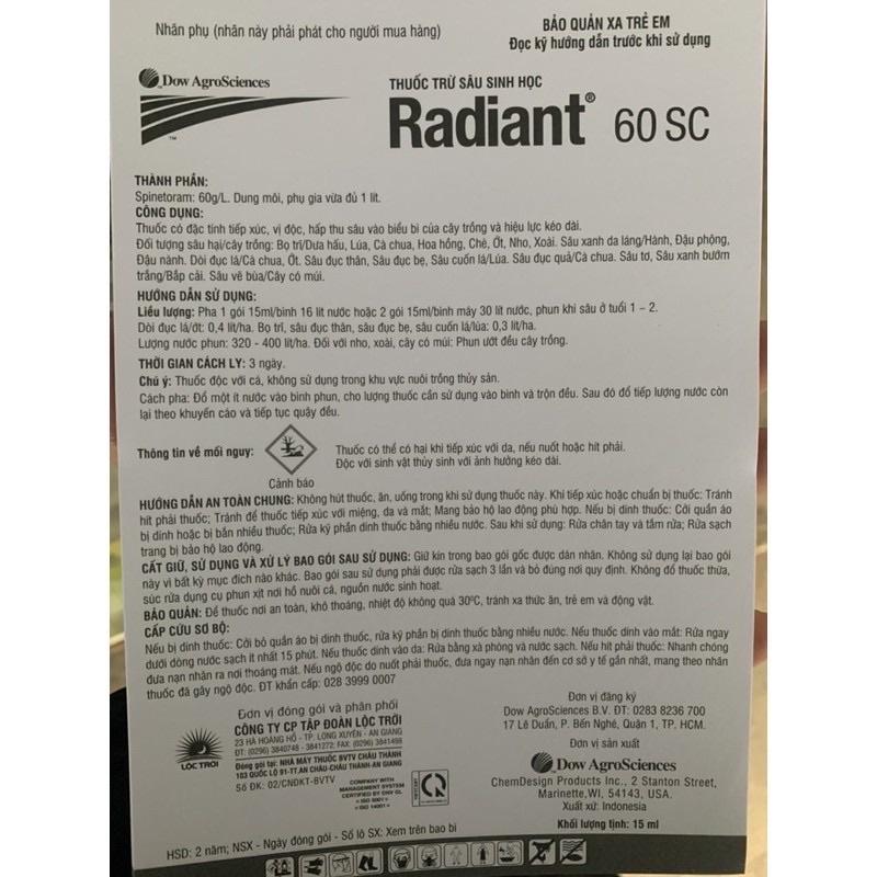 Radian đặc trị bọ trĩ hoa hồng cây cảnh,rau màu