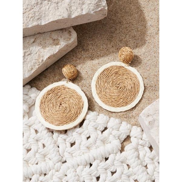 Bông tai tròn thả mây Tiệm nhà Sakj