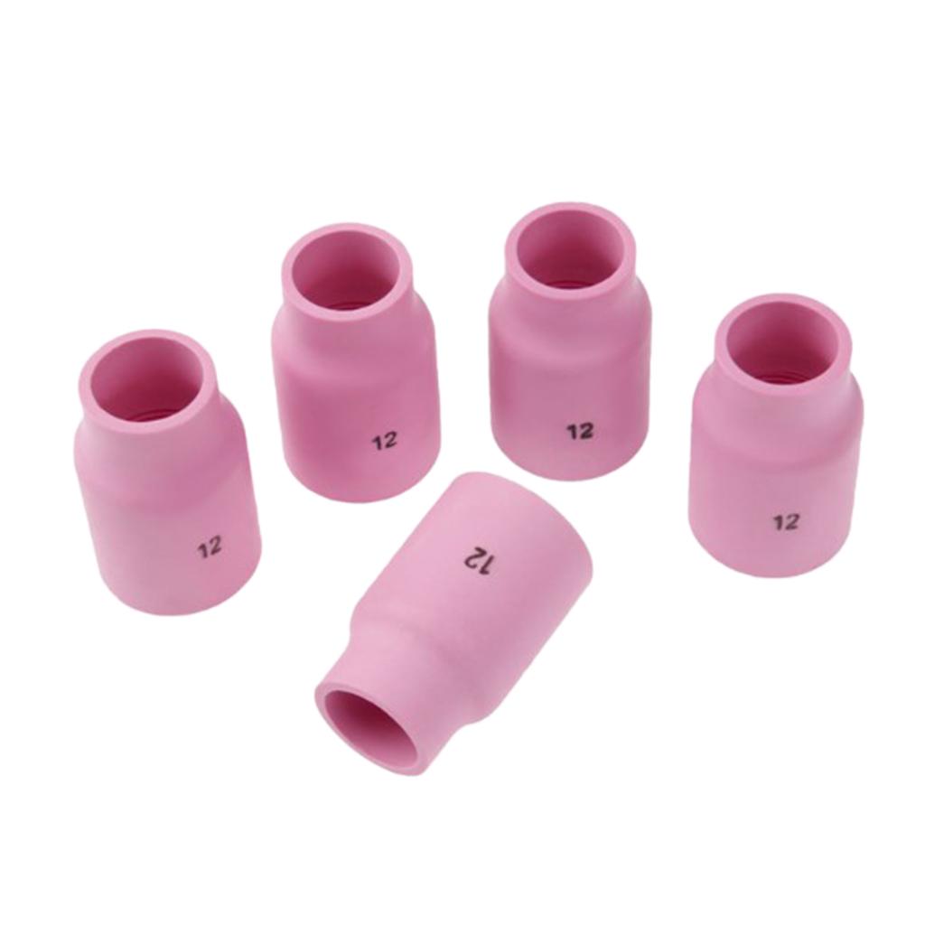 5 PC Nhôm Cốc Sứ Vòi Phun 53N87 #12 Cho Tig Đèn Pin Pta DB SR WP17 18 26