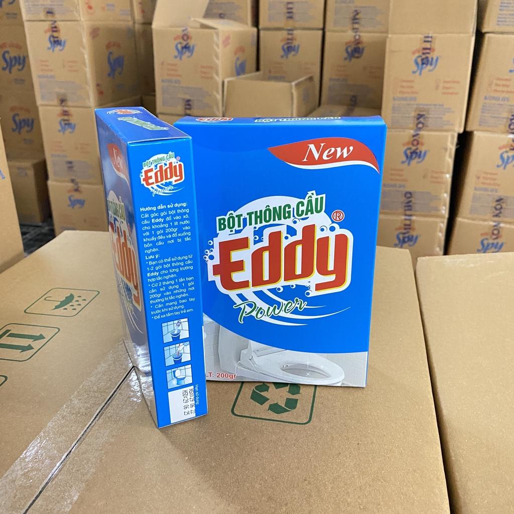 Bột thông Cầu EDDY 200g phân hủy cặn bã rêu rác trong nhà tắm, lavabo