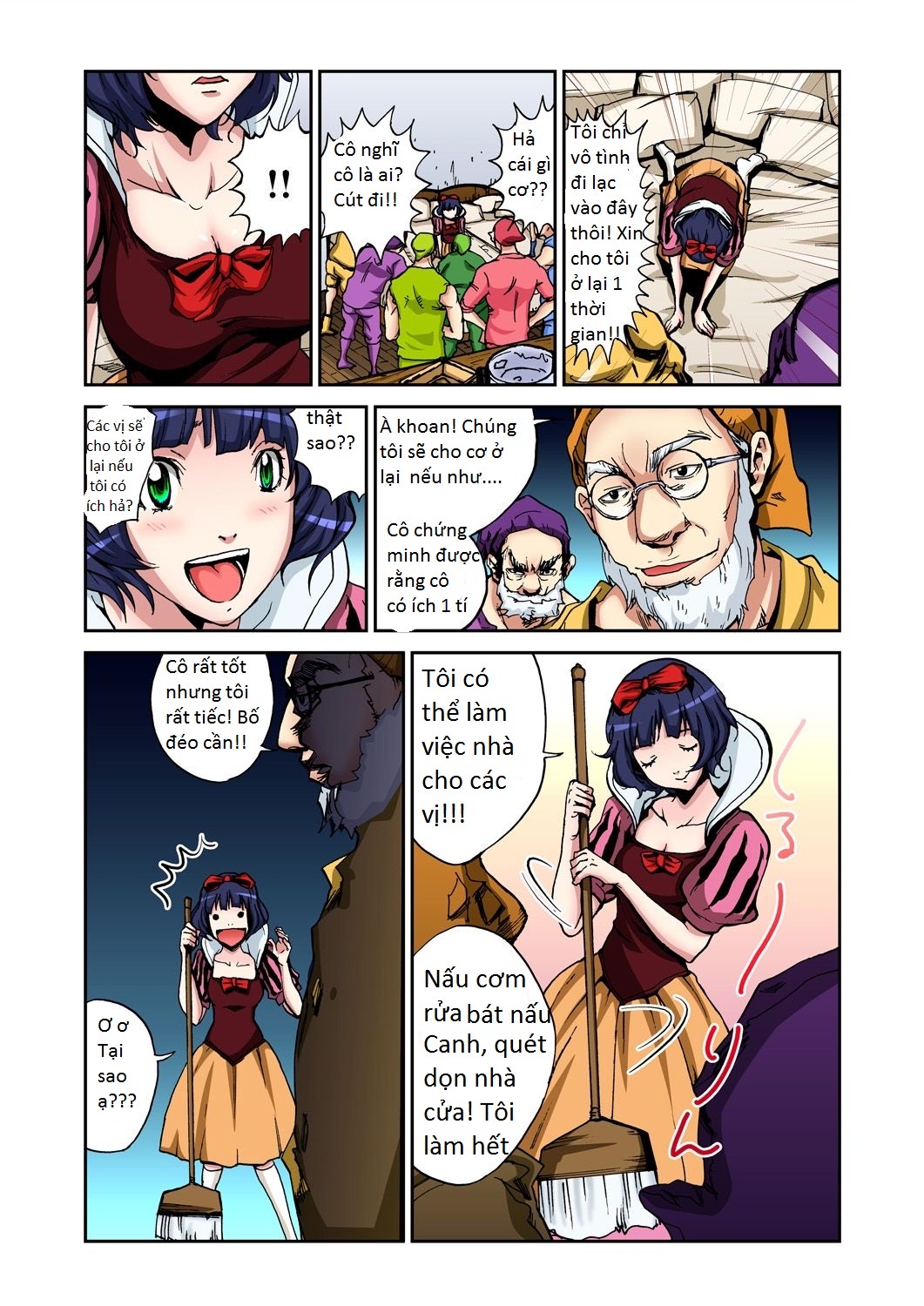 bạch tuyết và bảy chú lùn chapter 1 16