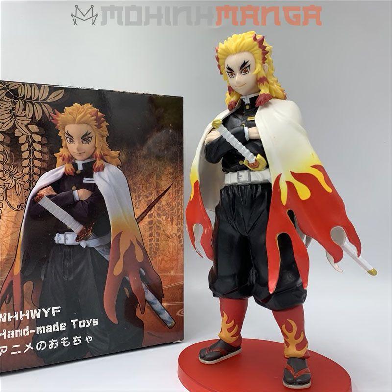 Mô hình nhân vật Viêm Trụ Kyojuro Rengoku 23cm Kimetsu No Yaba Thanh gươm diệt quỷ cứu nhân Tanjiro Nezuko Zenitsu