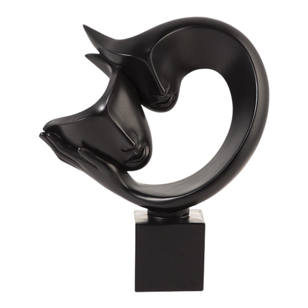 Abstract Statues Sculpture Face Character Half Body for Bookshelf Desk Decor