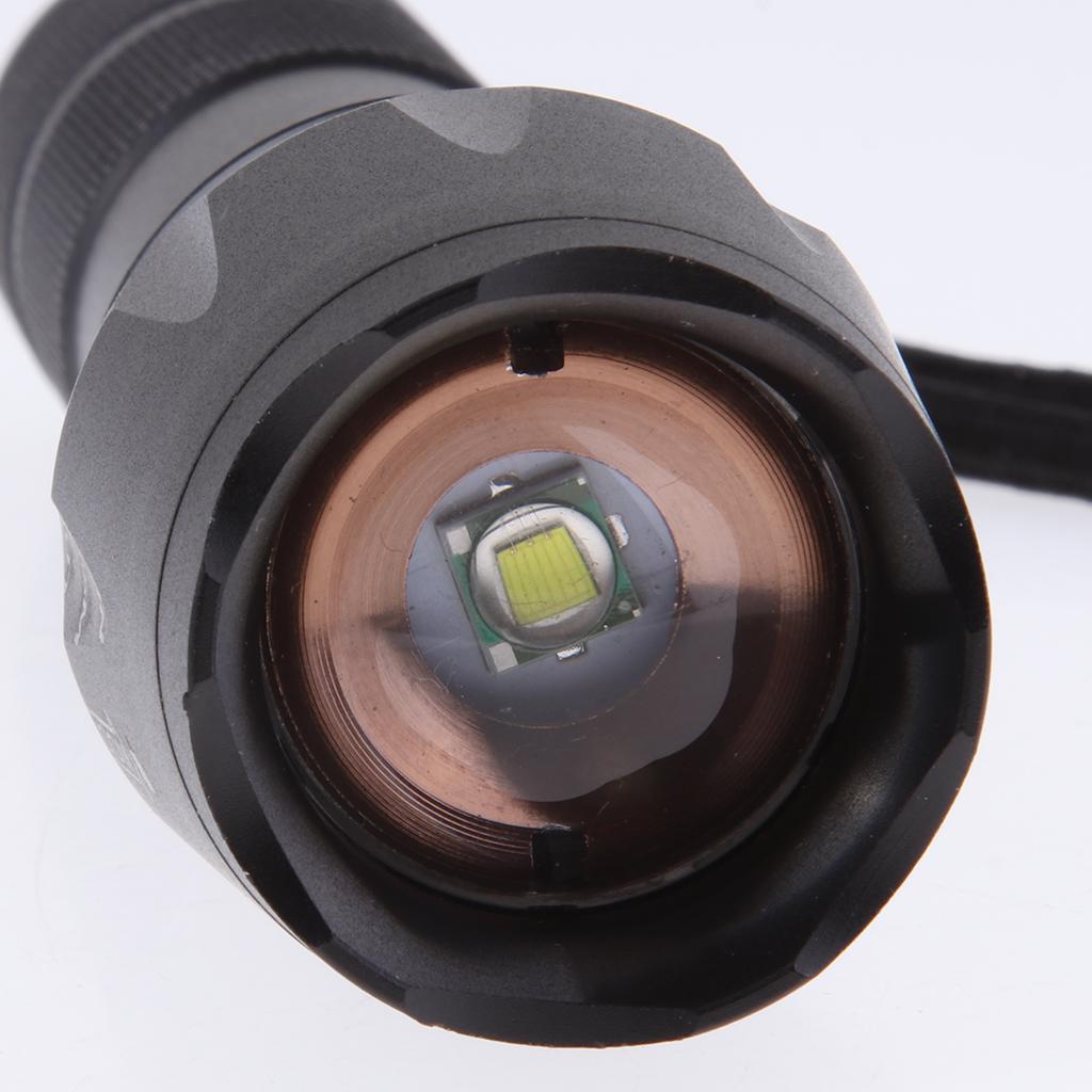 Portable Handheld LED Flashlight with Adjustable Focus Lamp for Camping